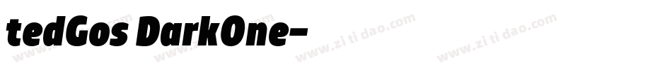 tedGos DarkOne字体转换